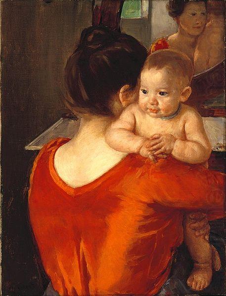 Mary Cassatt Woman in a Red Bodice and Her Child china oil painting image